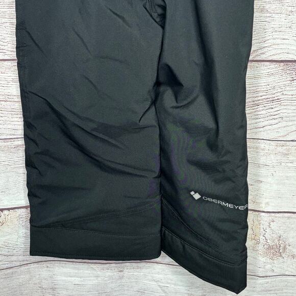 Obermeyer Children's Black Snow Bib I Grow Pockets Winter Ski Sledding Size 3 - Picture 8 of 12